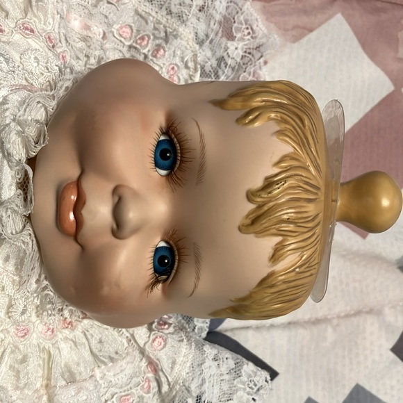 Great find !! Vintage 20” cloth doll with porcelain face , hands n feet. n - Picture 5 of 11